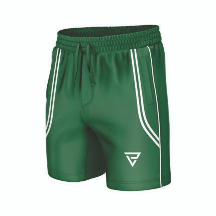 TRAINING SHORT – DARK GREEN & WHITE |  CLIMA-FIT RANGE