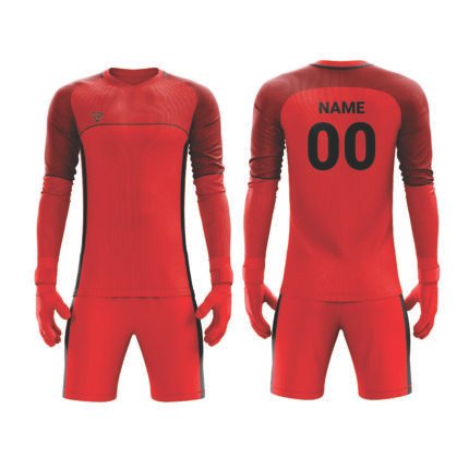 GOALKEEPER UNIFORM – RED BLACK | PRO RANGE